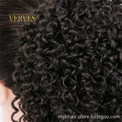 Curly Ponytail Hairpiece With Rubber 10'' crochet braid band hair Chignon Synthetic Ponytail Hair Extension with Clip-in